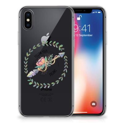Apple iPhone X | Xs Telefoonhoesje met Naam Boho Dreams Apple iPhone X | Xs Telefoonhoesje met Naam Boho Dreams