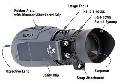 Vortex Solo 8x36 Tactical Monoculair met R/T Dradenkruis (MRAD) Vortex Solo 8x36 Tactical Monoculair met R/T Dradenkruis (MRAD)