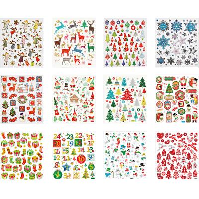 Creativ Company Stickerpakket kerst, 12vel - thumbnail