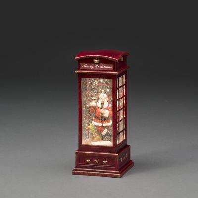 Kerstlantaarn LED telefooncel met kerstman Konstsmide - Konstsmide