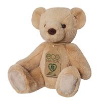 Eco Nation Pluchen knuffel - teddybeer - 22 cm - thumbnail