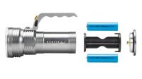 Montis Aluminiowa ręczna latarka akumulatorowa LED MT154 Grijs Zaklamp - thumbnail