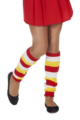 Beenwarmers rood/wit/geel