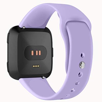 Fitbit Versa 1/ 2 & Lite siliconen bandje - Maat: Small - Lila Fitbit Versa 1/ 2 & Lite siliconen bandje - Maat: Small - Lila