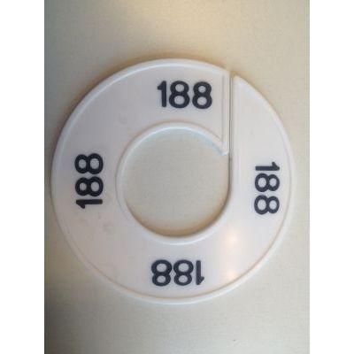 Maatring wit/zwart 188