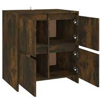 Dressoir 70x41x75 cm spaanplaat gerookt eikenkleurig - thumbnail