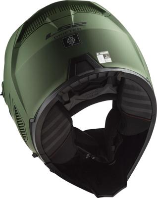 LS2 modularhelm "of606 drifter solid" helmet drifter green matt gr. l