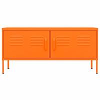 VidaXL Tv-meubel 105x35x50 cm staal oranje - thumbnail
