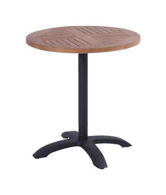 Hartman Outdoor Ronde Bistrotafel 70cm, inklapbaar - Zwart