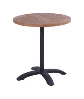 Hartman Outdoor Ronde Bistrotafel 70cm, inklapbaar - Zwart - thumbnail