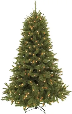 Forest Frosted Pine kunstkerstboom donkergroen LED d140 h215 cm Triumph Tree - Triumph tree