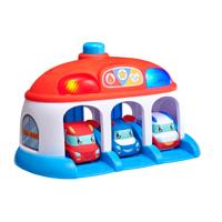 Teamsterz Tiny Tumble garage met 3 auto's - thumbnail