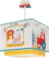 Dalber Kinderkamer hanglampMy Farm geel met wit - 63402 - thumbnail