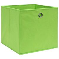 VidaXL Opbergboxen 10 st 32x32x32 cm stof groen - thumbnail