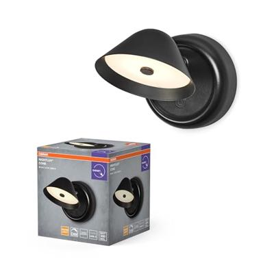 OSRAM HOMELIGHTING NIGHTLUX CONE 830 DIM USB Black 4099854478789 Wandlamp 1.80 W Zwart OSRAM HOMELIGHTING NIGHTLUX CONE 830 DIM USB Black 4099854478789 Wandlamp 1.80 W Zwart