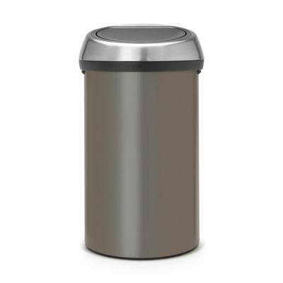 Brabantia touch bin afvalemmer 60 liter platinum / fingerprint proof