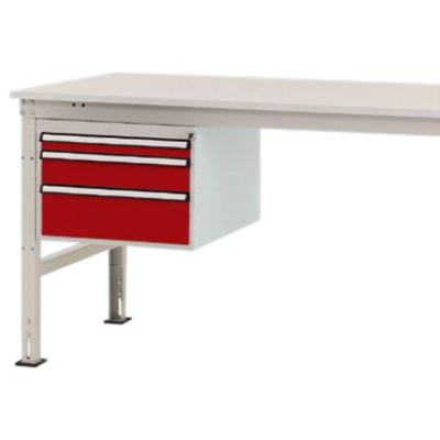 Manuflex ZB4664.3003 Behuizing onderbouw stationair, gebruiksh. 300 mm met 3 lades. Voor tafel diepte 1200 mm Manuflex ZB4664.3003 Behuizing onderbouw stationair, gebruiksh. 300 mm met 3 lades. Voor tafel diepte 1200 mm