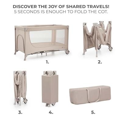 Kinderkraft Joy 2 reisbedje beige