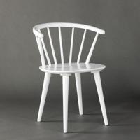 Nohr Eetkamerstoel 'Araseli' Rubberhout, kleur Wit - thumbnail