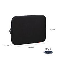 Rivacase 5126 35,6 cm (14") Opbergmap/sleeve Zwart - thumbnail