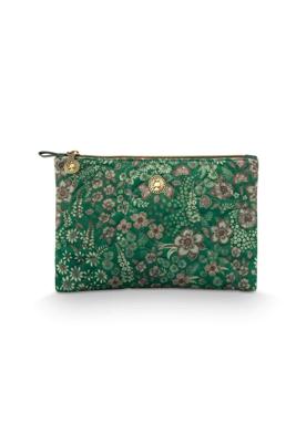 Pip Studio Toilettas Charly Medium Quilted Daisy Dreams Groen