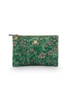 Pip Studio Toilettas Charly Medium Quilted Daisy Dreams Groen - thumbnail