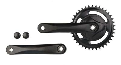 Cranskstel Vinty 38T - 170 mm crankarm - zwart