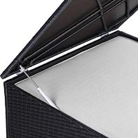 Polyrotan kussenbox Zwart 318L - thumbnail