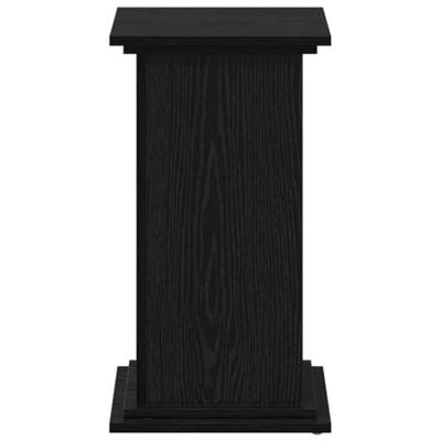 VidaXL Plantenstandaard zwart eiken 33 x 33 x 60 cm bewerkt hout