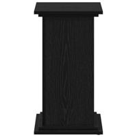 VidaXL Plantenstandaard zwart eiken 33 x 33 x 60 cm bewerkt hout - thumbnail