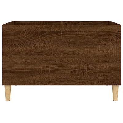 Platenkast 74,5x38x48 cm bewerkt hout bruineikenkleurig