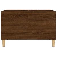 Platenkast 74,5x38x48 cm bewerkt hout bruineikenkleurig - thumbnail