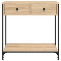 Wandtafel 75x34,5x75 cm bewerkt hout sonoma eikenkleurig - thumbnail