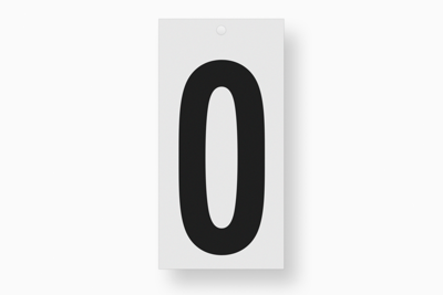 Metafranc Plakcijfer 100Mm Zwart 0 - WU0510680