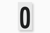 Metafranc Plakcijfer 100Mm Zwart 0 - WU0510680 - thumbnail