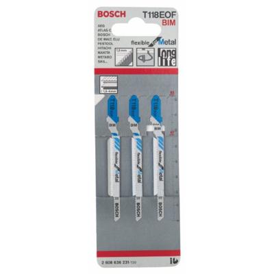 Bosch Professional T118EOF Flexible for Metal Decoupeerzaagblad VE=3 - 2608636231