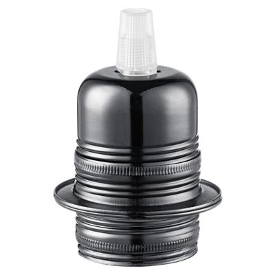 Light depot - metalen 2-rings fitting E27 - zwart - Outlet