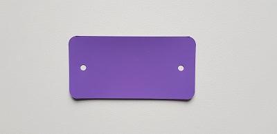 PVC labels 54x108 mm paars 2gaten 1000st