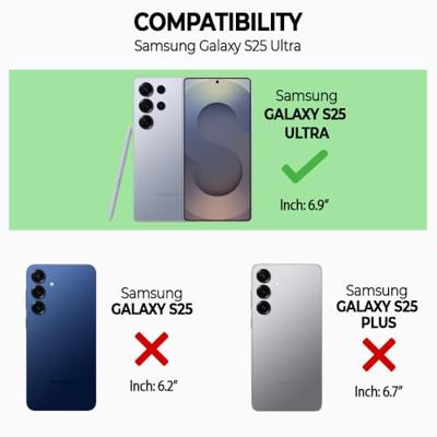 NorthLife Samsung Galaxy S25 Ultra - Leren Afneembare 2-in-1 bookcase telefoonhoes - Zwart