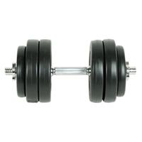 VidaXL 9-delige halterset 15 kg - thumbnail