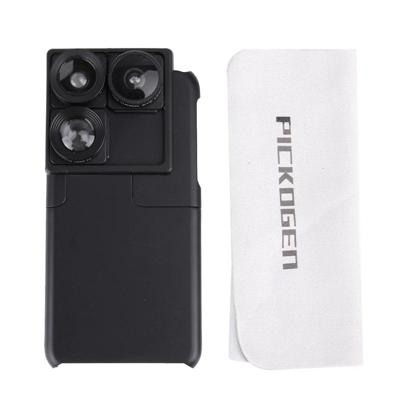 PICKOGEN 4 in 1 0.65 X groothoek & 180 graad CD HAWK EYE LENS & 2 X iZiZ telelens & telefoon Camera Lens telefoon hoes voor iphone 6 Plus / 6s Plus