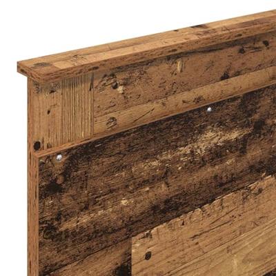 Bedframe met hoofdeinde Oudhout 90 x 200 cm Massief grenenhout