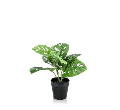 Monstera monkey bush green 30 cm kunstbloem zijde nepbloem Emerald - Emerald