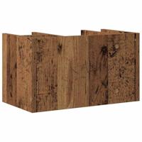 VidaXL Bureau organizer oudhout 44,5 x 24 x 25 cm bewerkt hout - thumbnail