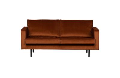 WOOOD Bank 2,5-zits 'Rodeo' Velvet, kleur Roest