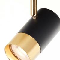Brilliant 3-lichts opbouwspotVigolo zwart met goud - G03434/86 - thumbnail