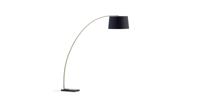 Kave Home Vloerlamp 'Juhe' kleur Zwart/Goud - thumbnail