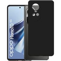 Just in Case Soft TPU Case voor Oppo Reno 10 Pro 5G Telefoonhoesje Zwart - thumbnail