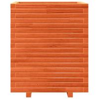 Plantenbak 60x60x72 cm massief grenenhout wasbruin - thumbnail