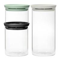 Brabantia voorraadbus set/3 glas - thumbnail